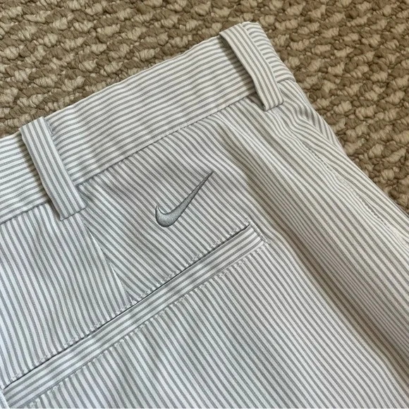 Nike Golf Dry Fit Pants 36/32 NWOT Gray White Stripe - Picture 4 of 9